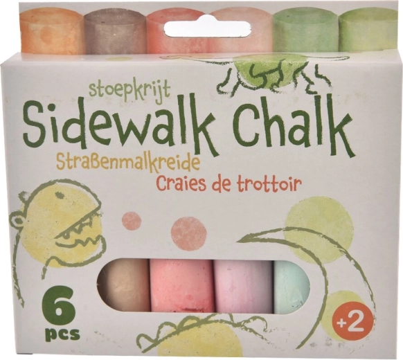 Crete colorate pentru trotuar JUMBO 6 buc.