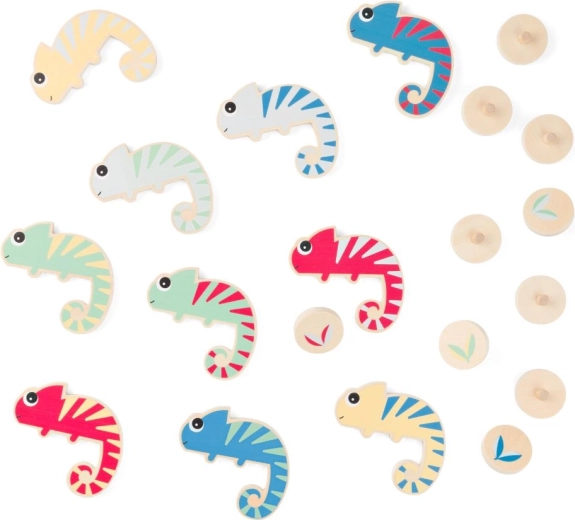 Chameleon – vânătoarea culorilor joc de familie din lemn
