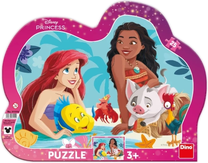 Puzzle Dino Ariel și Vaiana, 25 de piese