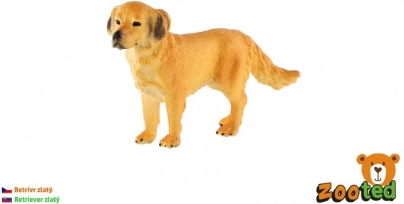 Figurină Golden Retriever din plastic 10 cm
