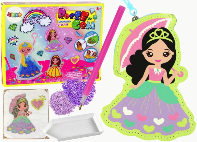 Set creativ pentru pictură cu diamante – pandantiv prințesă