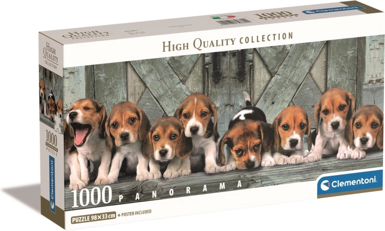 Puzzle panoramic compact cu 1000 de piese beagle