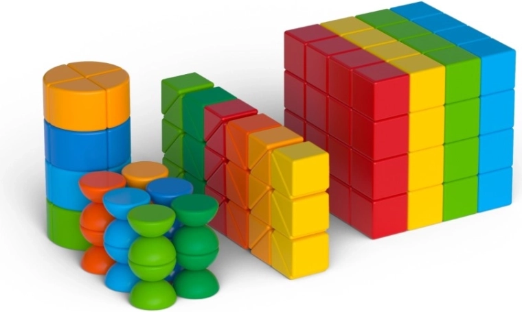 Geomag Magicube Shapes set de construcție magnetic cu 164 de piese