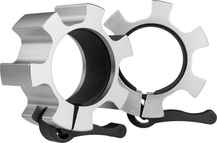 Cleme cu eliberare rapidă pentru bară olimpică 50 mm argintii HMS