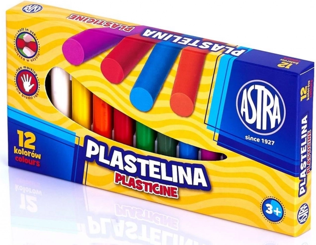 ASTRA plastilină set 12 culori 12×13 g