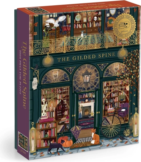 Puzzle metalic Galison Librăria misterioasă, 1000 de piese