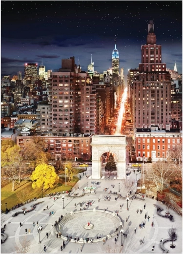 Puzzle Galison Washington Square Park zi și noapte 1000 piese