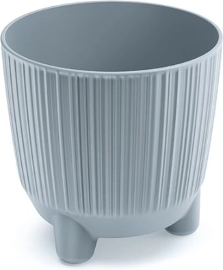 Ghiveci pe picioare RYFO, gri deschis, diametru 10,7 cm