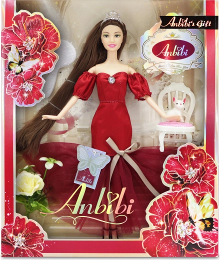 Păpușă Anbibi cu flori Hanička 28 cm