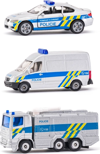 Siku set poliție cehă cu 3 mașini