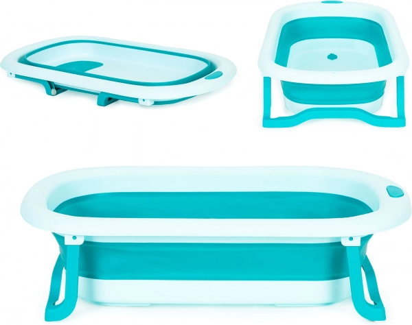 Cădiță pliabilă pentru copii cu scurgere ECOTOYS – Verde