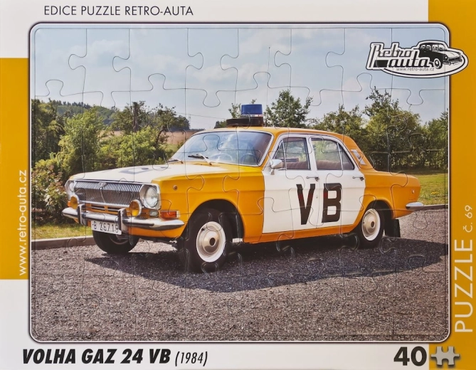 RETRO-AUTA puzzle Volga GAZ 24 VB 40 piese