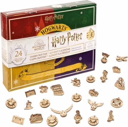 Ugears puzzle mecanic din lemn 3D Harry Potter Calendarul Adventului