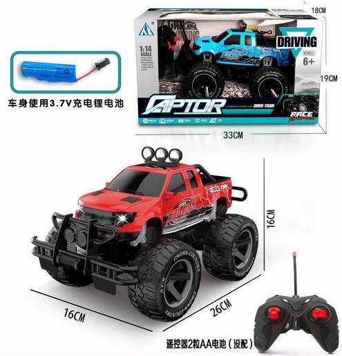 Mașină off-road Jeep Raptor 1:14 cu telecomandă
