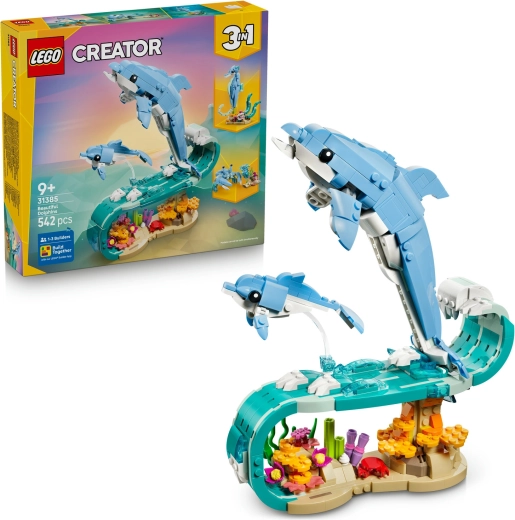 LEGO Creator 3v1 Animale marine: delfini minunați