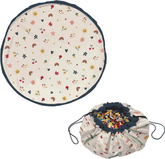 Play&Go Noomad original pătură de joacă și sac pentru jucării Funny Days