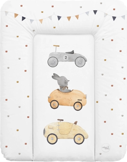 Ceba Baby saltea moale de înfășat pentru comodă 50 × 70 cm Basic Bunny Driver