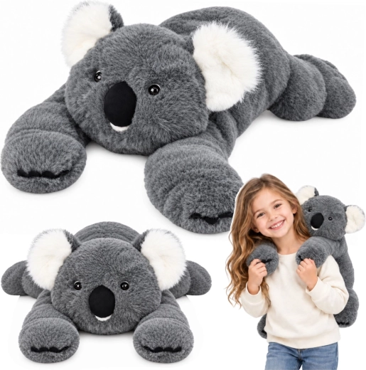 Koala de pluș gri cu lăbuțe lungi, 60 cm