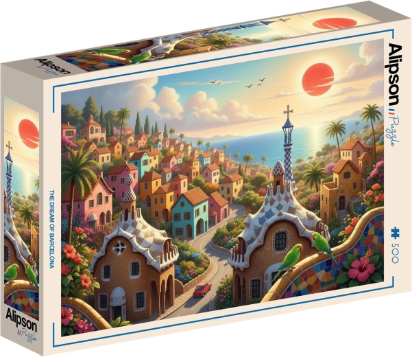 Puzzle Alipson „Vis despre Barcelona” 500 piese