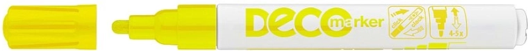 Marker decorativ cu lac ICO, galben, 2–4 mm