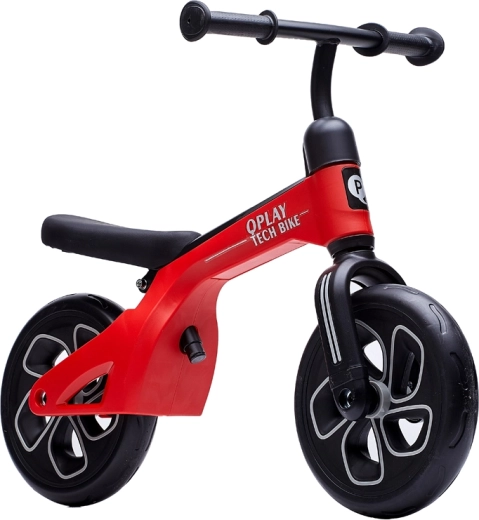 Bicicletă de echilibru Qplay Tech Red pentru copii