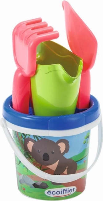 Găletușă cu koala și stropitoare – set de nisip 12 cm