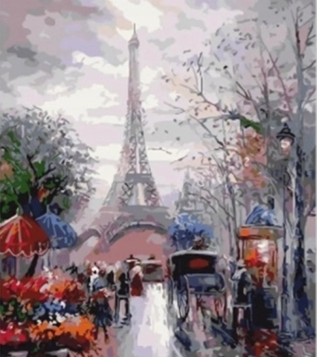 Norimpex Pictură după numere Turnul Eiffel 40 × 50 cm
