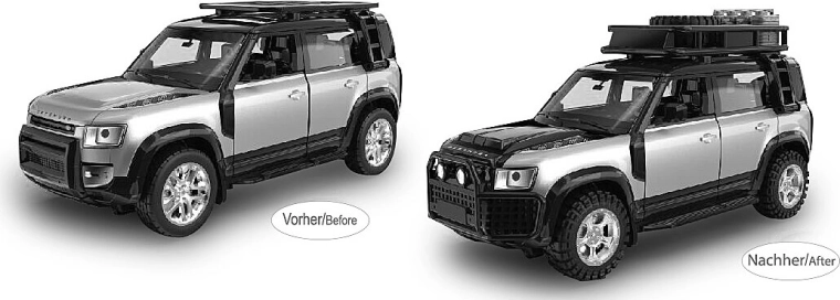 Model metalic Land Rover Defender 110 1:43, argintiu