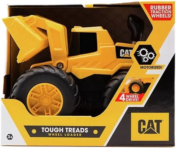 Excavator CAT de teren 4x4 cu lumini și manetă de control 19 cm