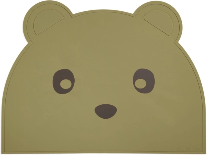 NuuRoo ester suport de masă din silicon olive green
