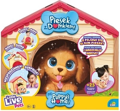 Maskot interactiv Little Live Pets cu căsuță