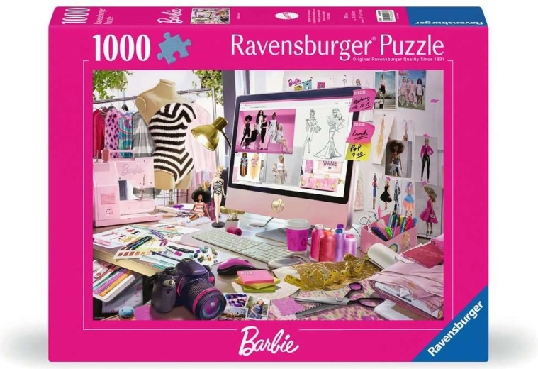 Puzzle Ravensburger Barbie: Icoană a modei, 1000 de piese