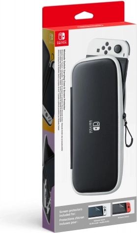 Husă și sticlă de protecție pentru Nintendo Switch – OLED