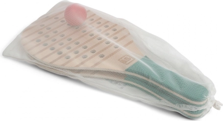 Palete de plajă din lemn cu mingiuță pentru copii și adulți