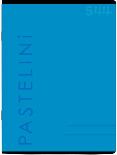 Caiet PASTELINI A5 cu linii, albastru
