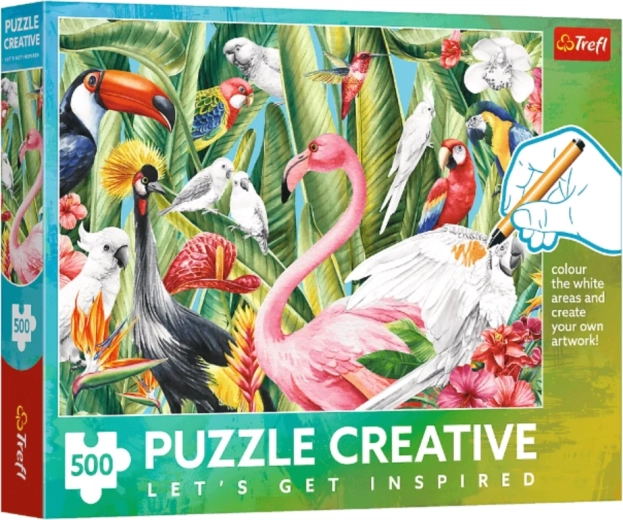 Puzzle 500 piese Păsări din Paradis Trefl