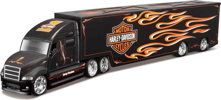 Maisto Harley-Davidson Hauler cu flăcări 1:64