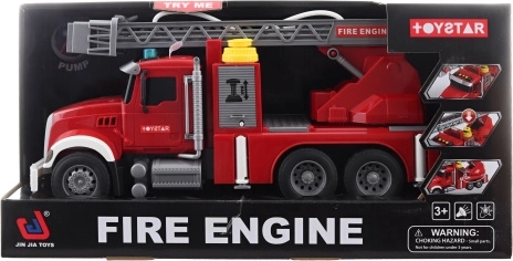 Mașină de pompieri pe baterii și apă cu sunet și lumină