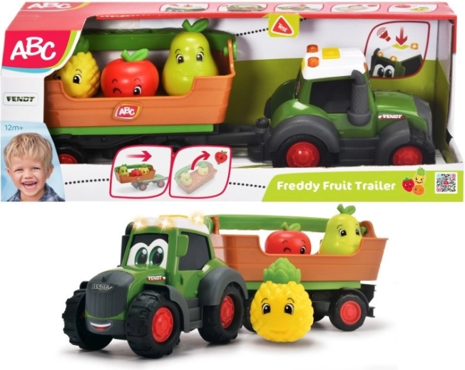 ABC Tractor de fructe cu remorcă, 30 cm