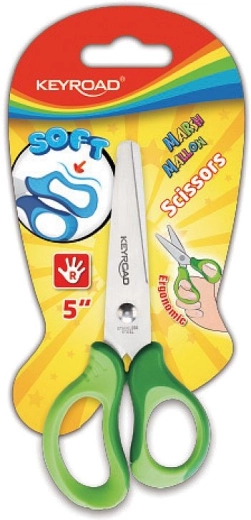 Foarfecă pentru copii Keyroad Soft 12,5 cm verde