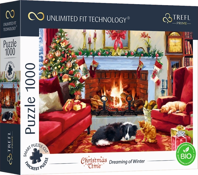Puzzle TREFL UFT timpul Crăciunului – visând la iarnă, 1000 de piese