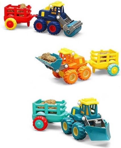 Vehicul de construcție cu motor cu inerție și remorcă - 1 set