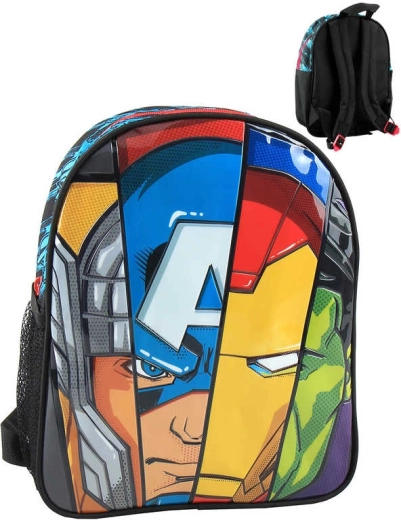 Rucsac pentru copii Avengers 25 × 31 × 10 cm cu suport lateral pentru băutură