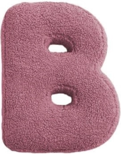 Mealini literă de pluș B roz - 1 bucată