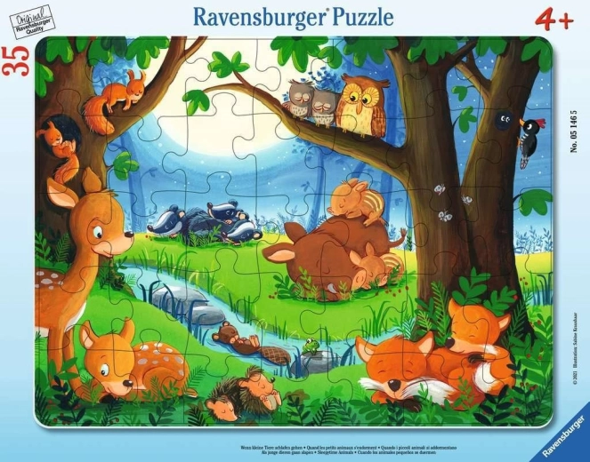 Ravensburger puzzle animăluțe înainte de culcare