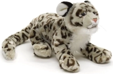 Leopard de zăpadă din pluș 40 cm eco-friendly