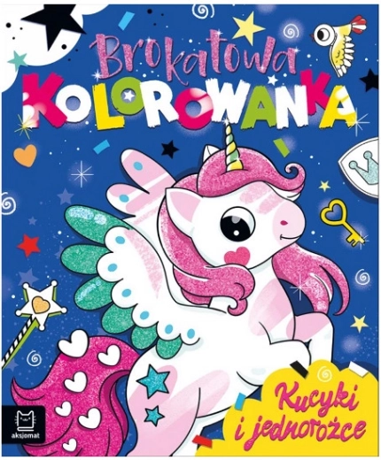 Cărți de colorat cu brocart: Căluți și unicorni