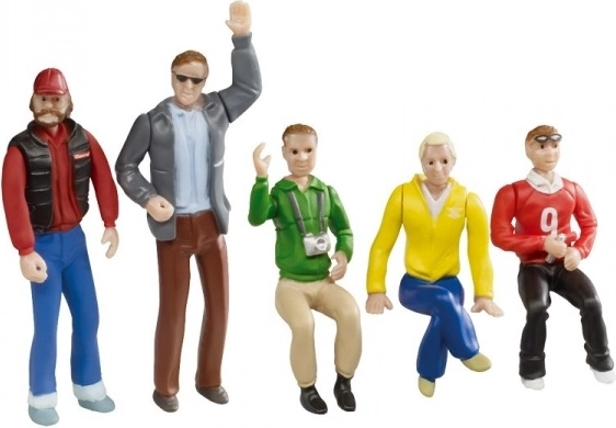 Figurine spectatori 1:32 – set 5 personaje cu părți mobile