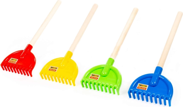 Greblițe pentru copii cu coadă din lemn - 1 bucată