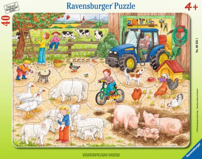Puzzle Ravensburger La ferma mare 40 piese